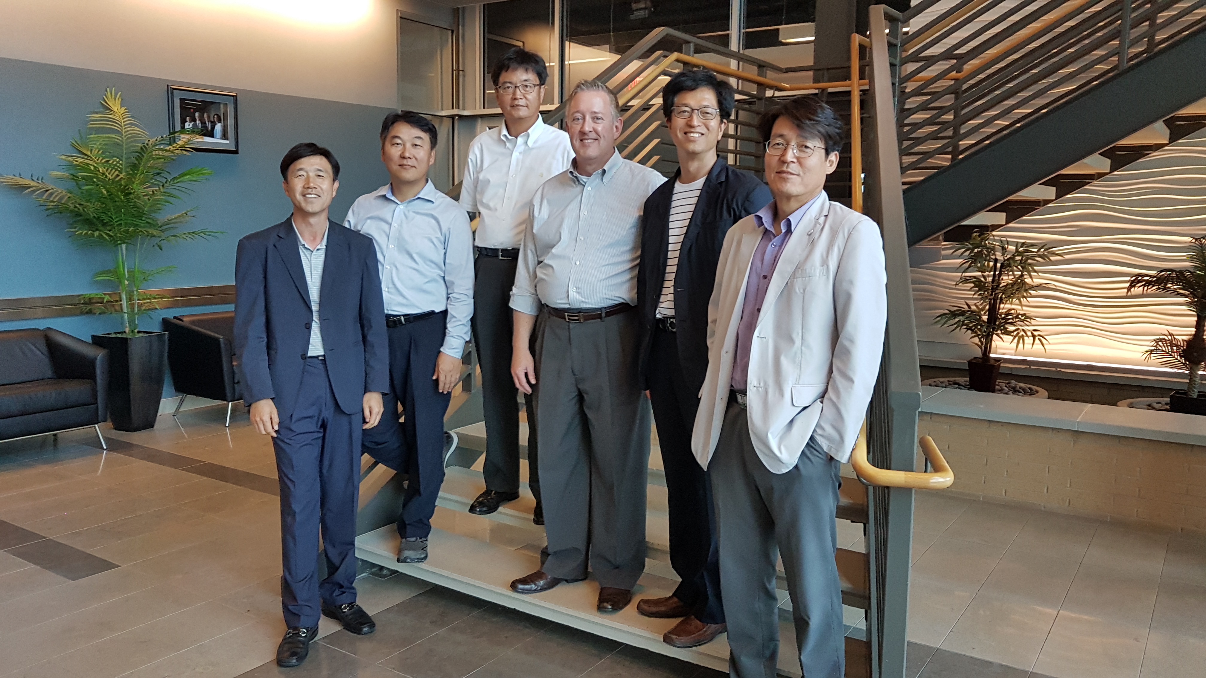Curt Davis with the team from Korean  Nuclear Power he trained in PM and BA at SUNY Stony Brook